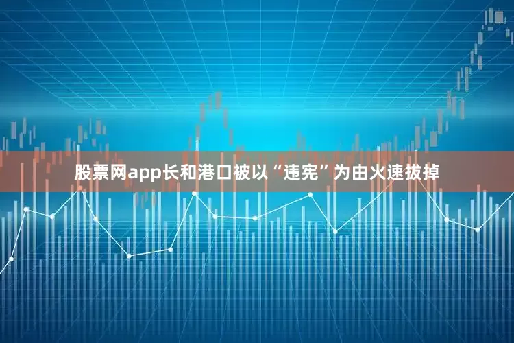 股票网app长和港口被以“违宪”为由火速拔掉